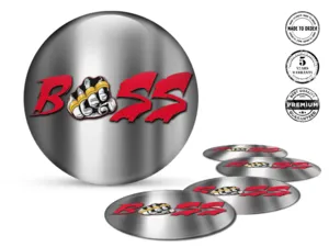 Hub Cap Sticker Style Turbo Burst